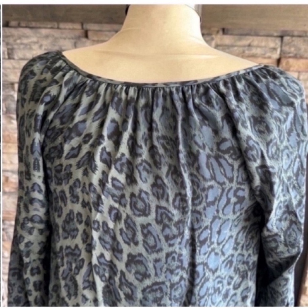 Rebecca Taylor Green Leopard Dress - Picture 4 of 11